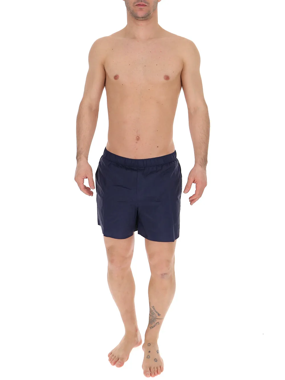 Acne Studios Logo Embroidered Swim Shorts
