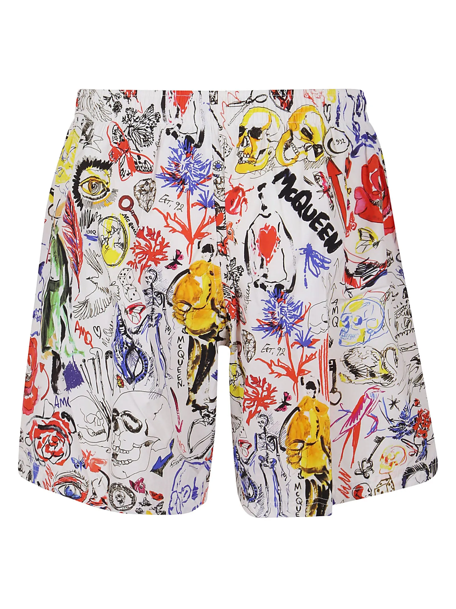 Alexander McQueen Allover Graphic Printed Swim Trunks