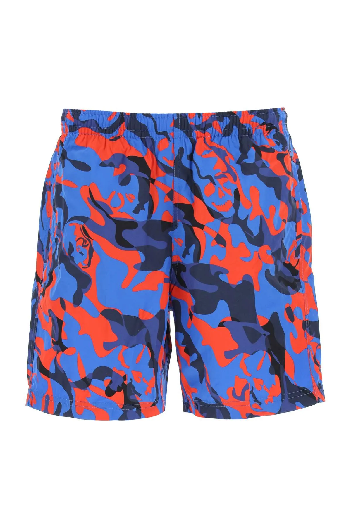 Alexander McQueen Camouflage Printed Straight Leg Swim Shorts