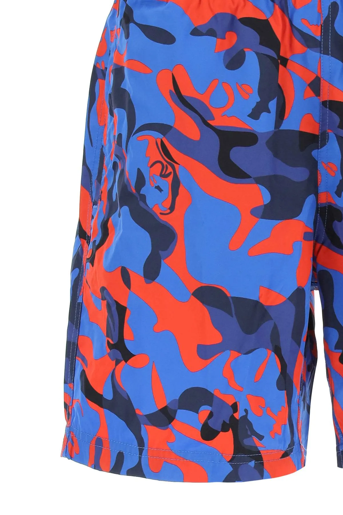 Alexander McQueen Camouflage Printed Straight Leg Swim Shorts