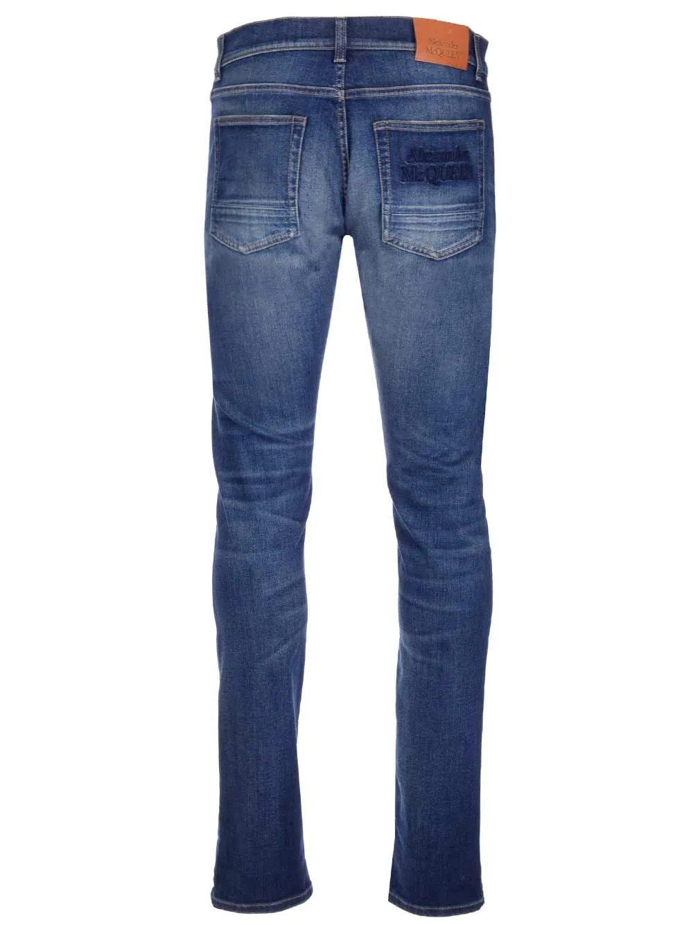 Alexander McQueen Faded Straight-Leg Jeans