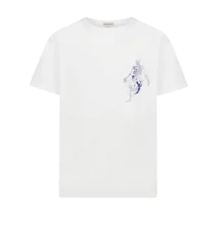 Alexander McQueen Graphic Printed Crewneck T-Shirt