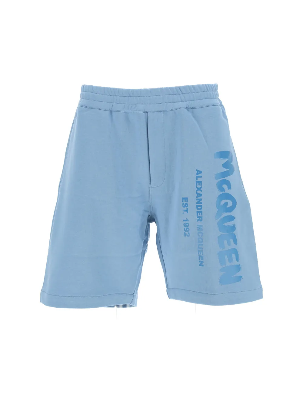 Alexander McQueen Logo Graffiti Bermuda Shorts