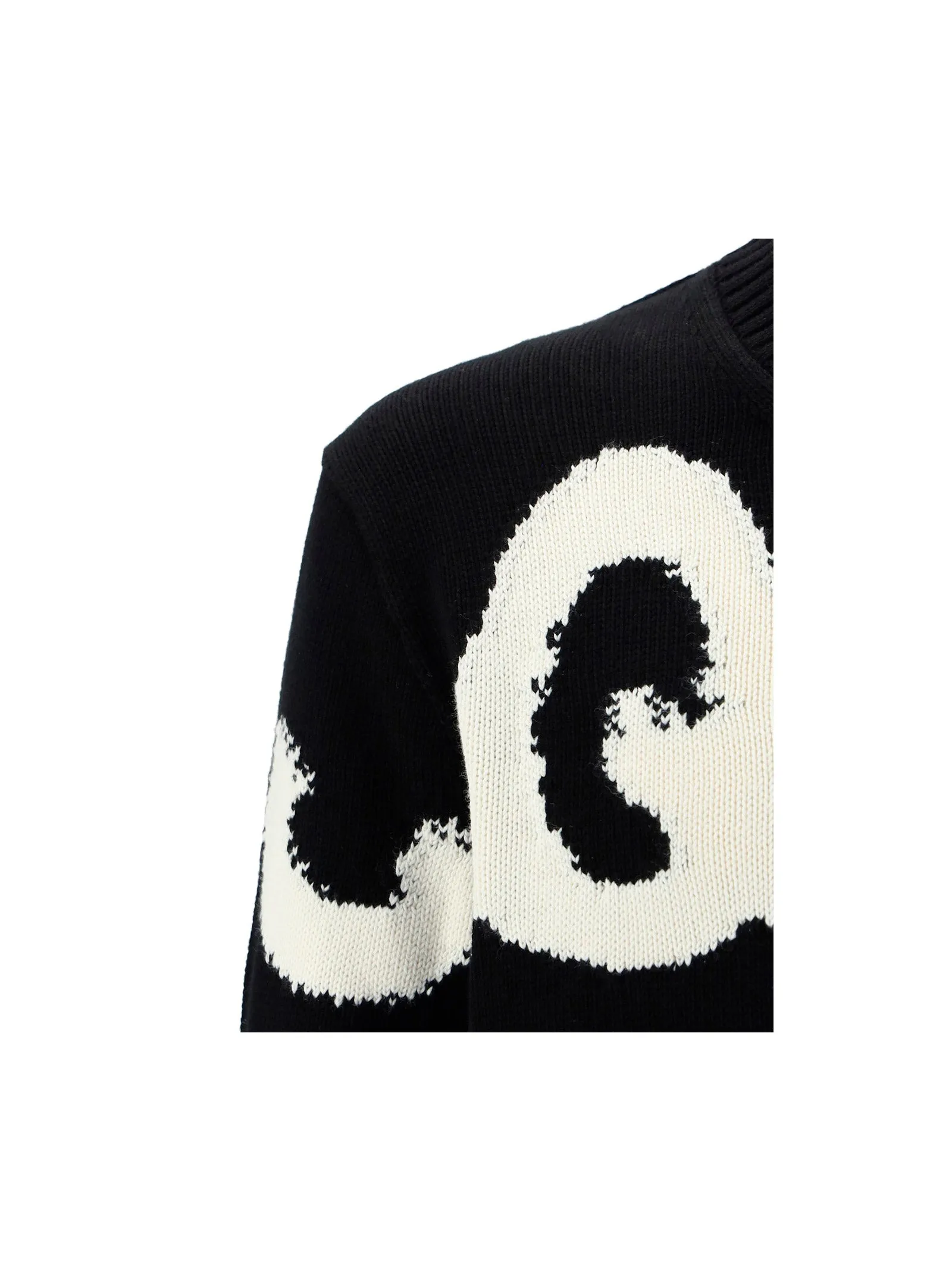Alexander McQueen Logo Intarsia Crewneck Sweater