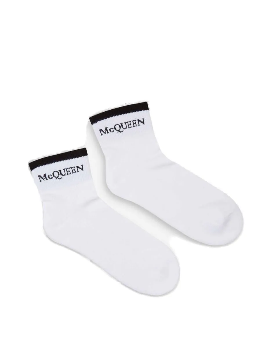 Alexander McQueen Logo Intarsia Socks