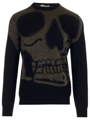 Alexander McQueen Skull Intarsia Knitted Sweater