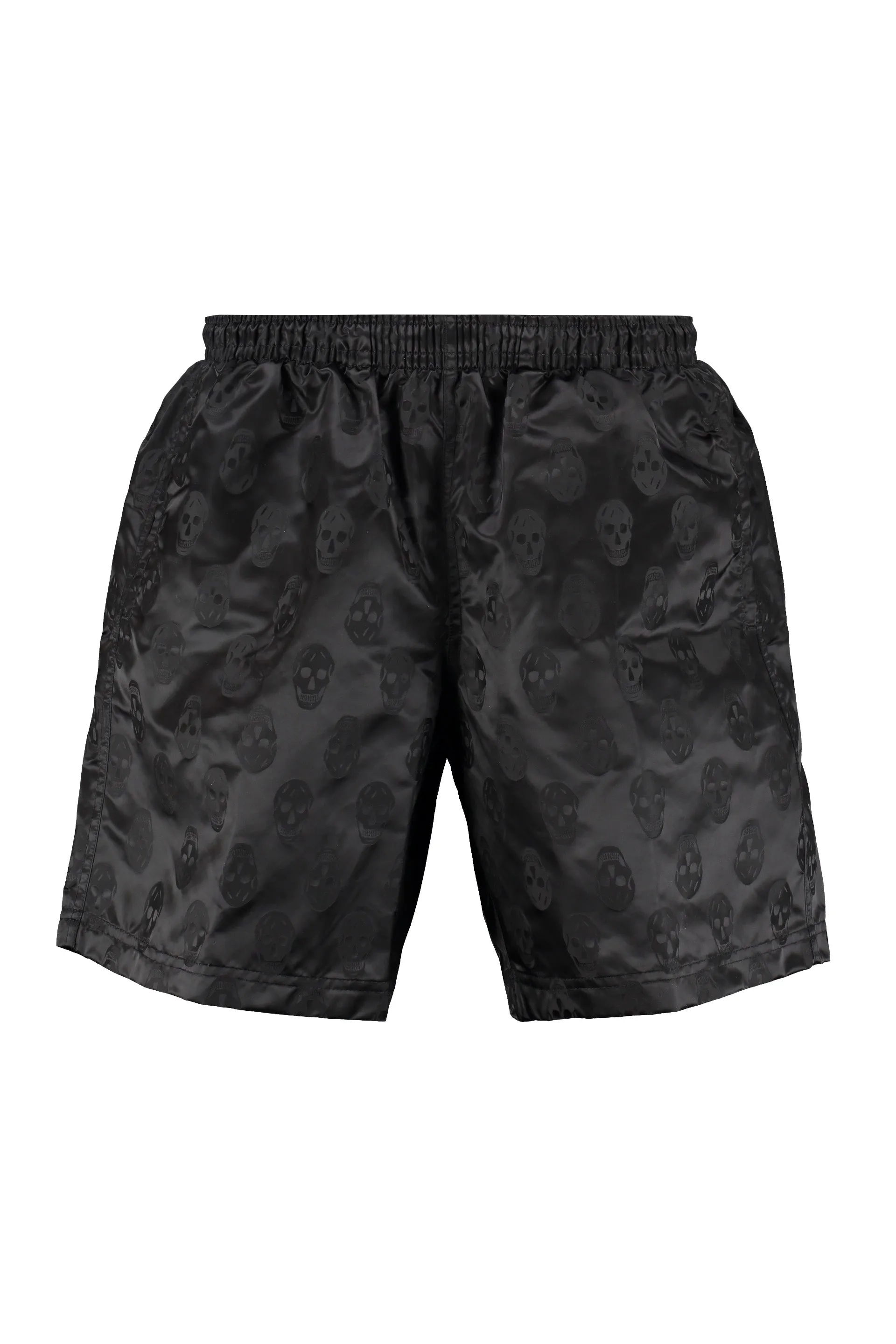 Alexander McQueen Skull Monogram Straight Leg Swim Shorts