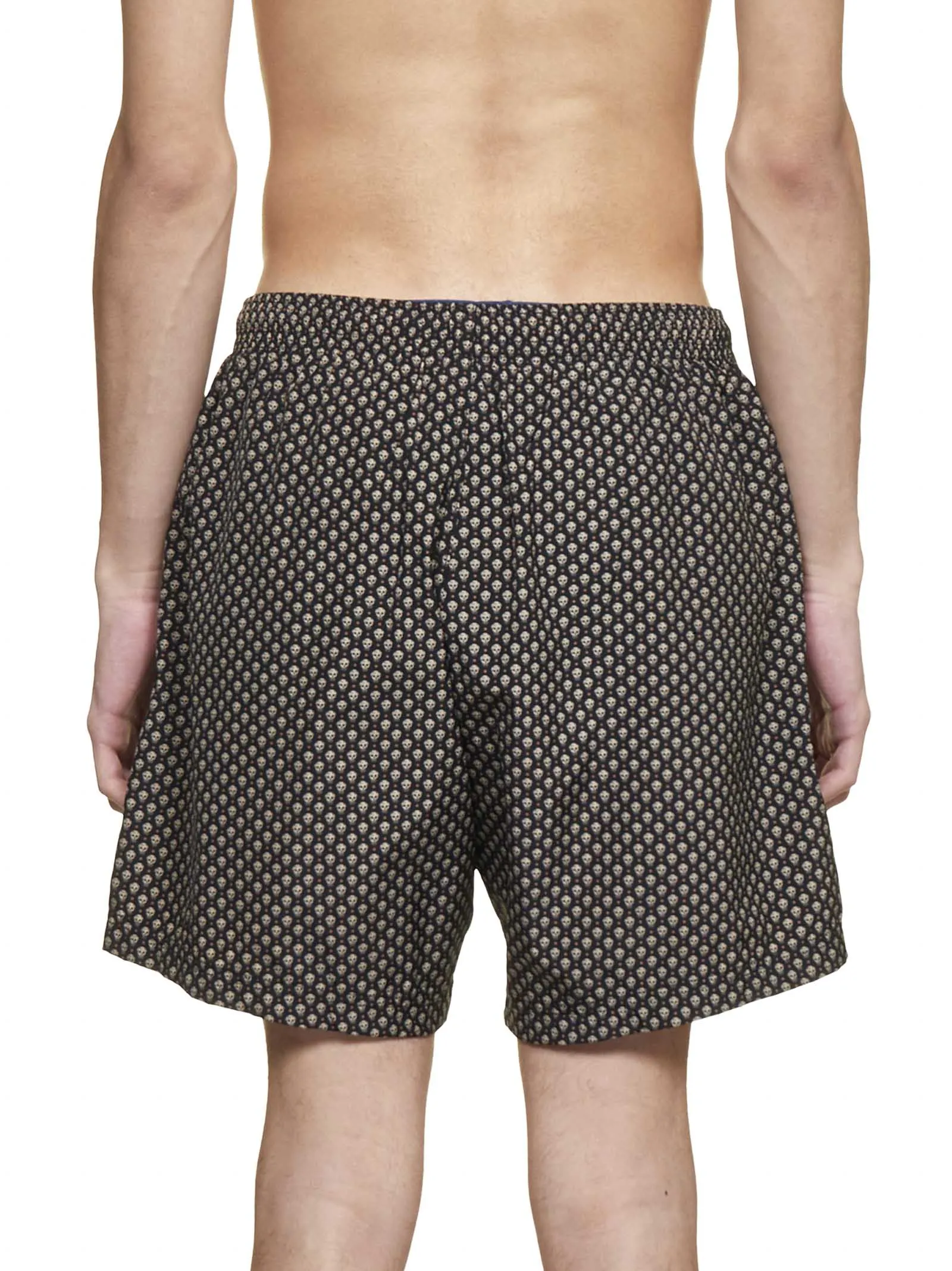 Alexander McQueen Spotted Skull Print Swim Shorts