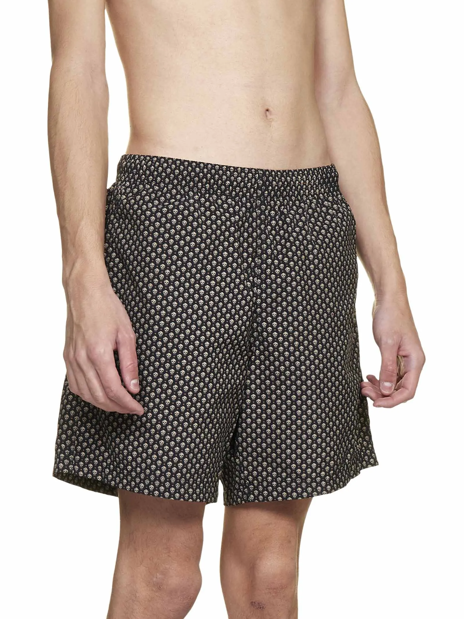 Alexander McQueen Spotted Skull Print Swim Shorts