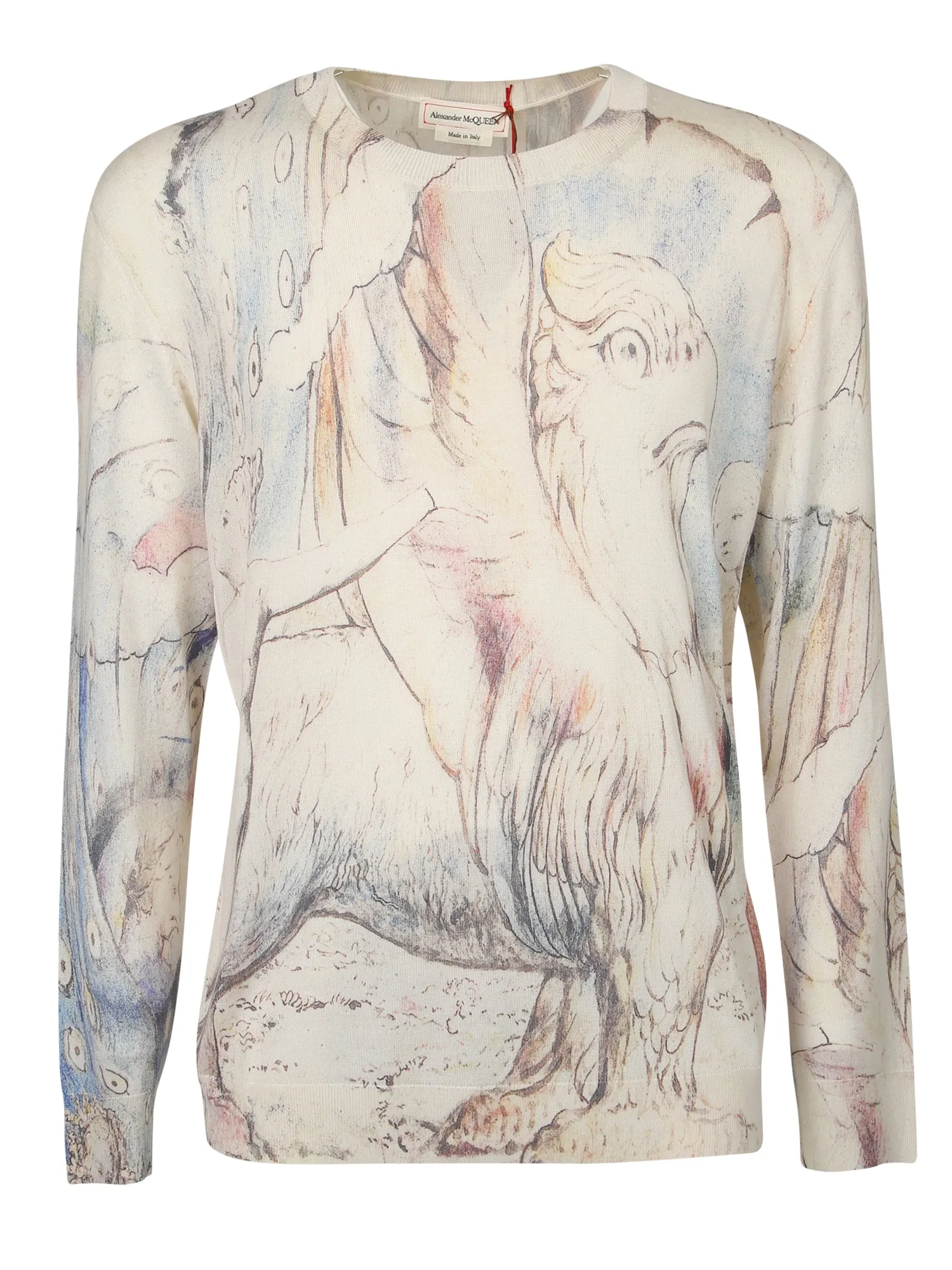 Alexander McQueen William Blake Dante Print Crewneck T-Shirt