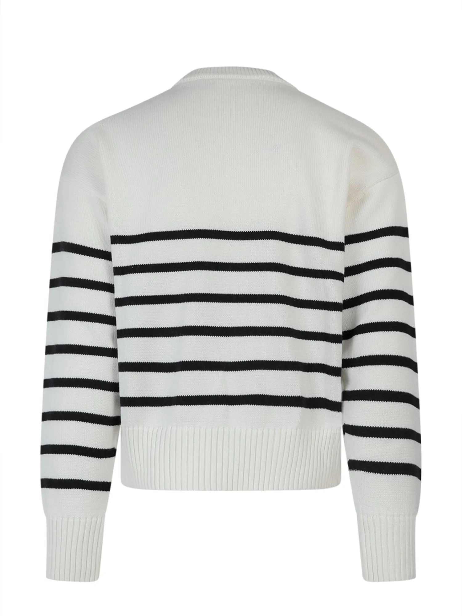 AMI De Coeur Striped Crewneck Sweater