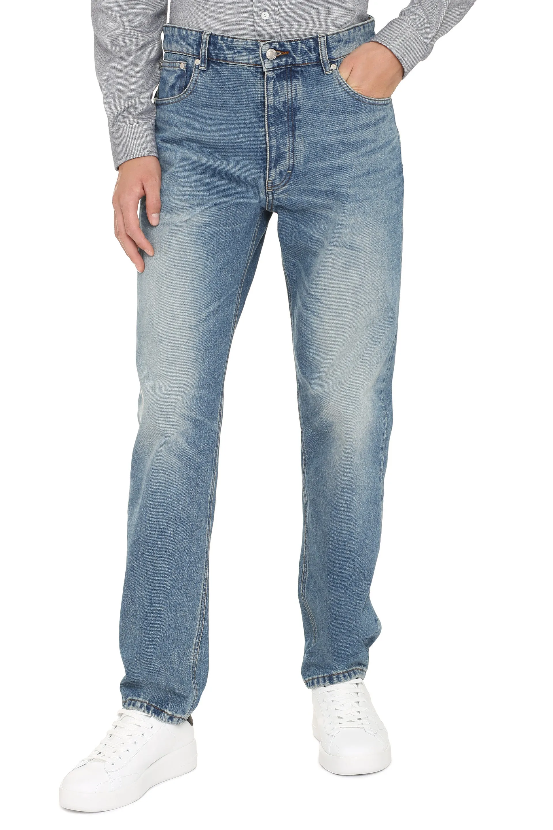 AMI Straight-Leg Denim Jeans