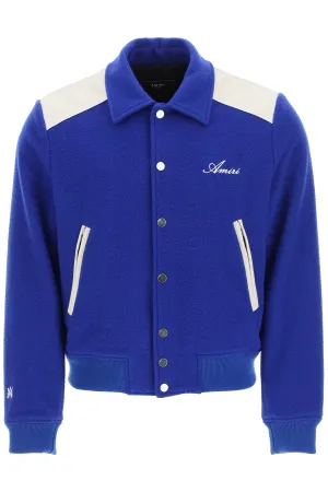 Amiri Logo Embroidered Buttoned Jacket