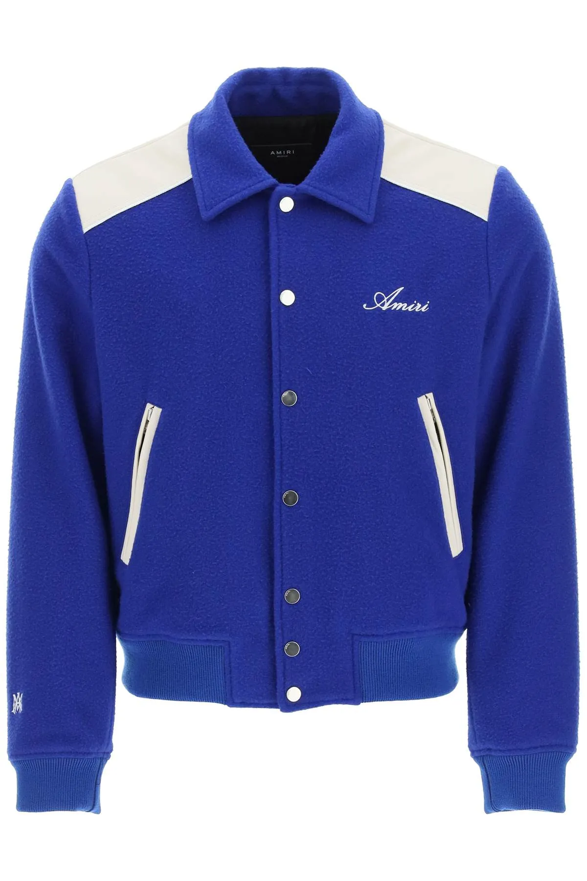 Amiri Logo Embroidered Buttoned Jacket