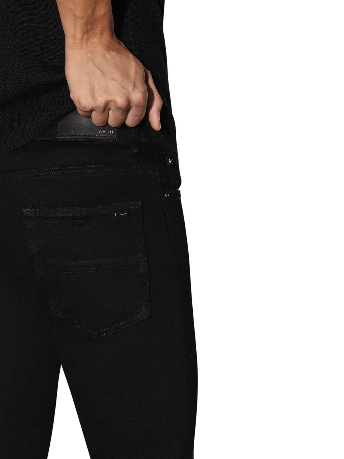 Amiri Mx-1 Distressed Tapered Leg Jeans