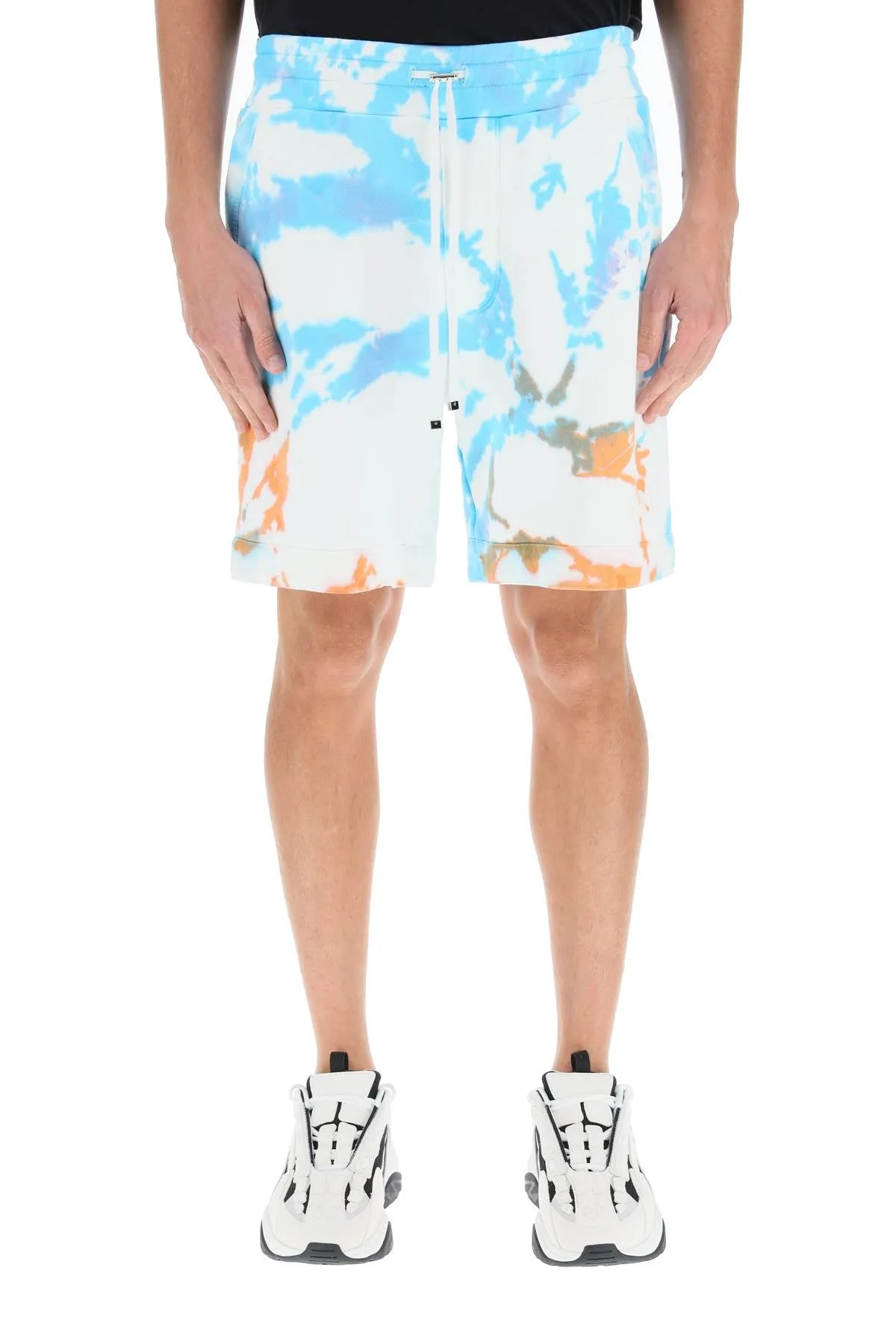 Amiri Tie-Dye Logo Patch Shorts