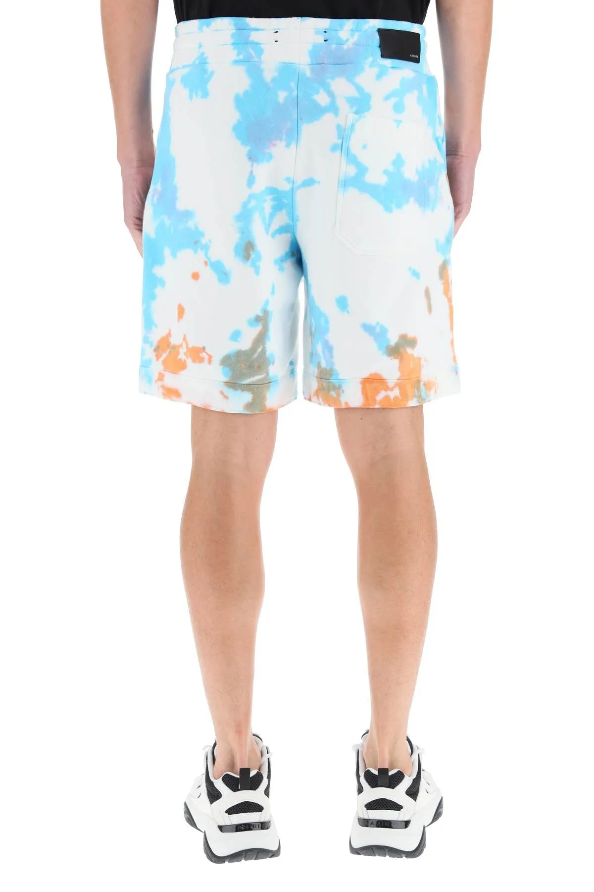 Amiri Tie-Dye Logo Patch Shorts