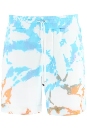 Amiri Tie-Dye Logo Patch Shorts