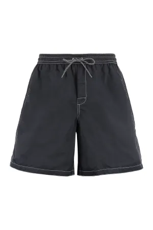 A.P.C. Logo Detailed Drawstring Swim Shorts