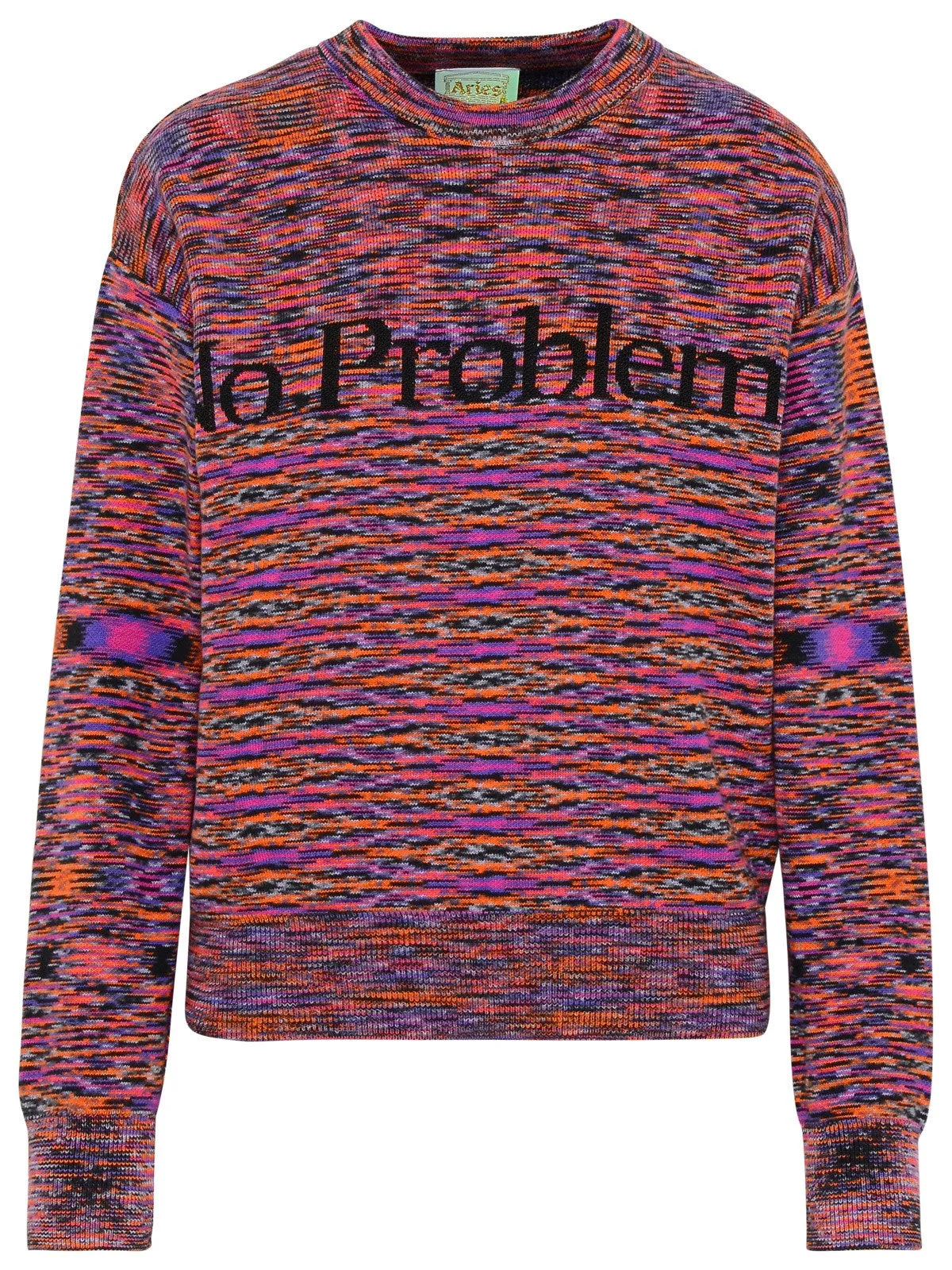 Aries No Problemo Intarsia Crewneck Sweater