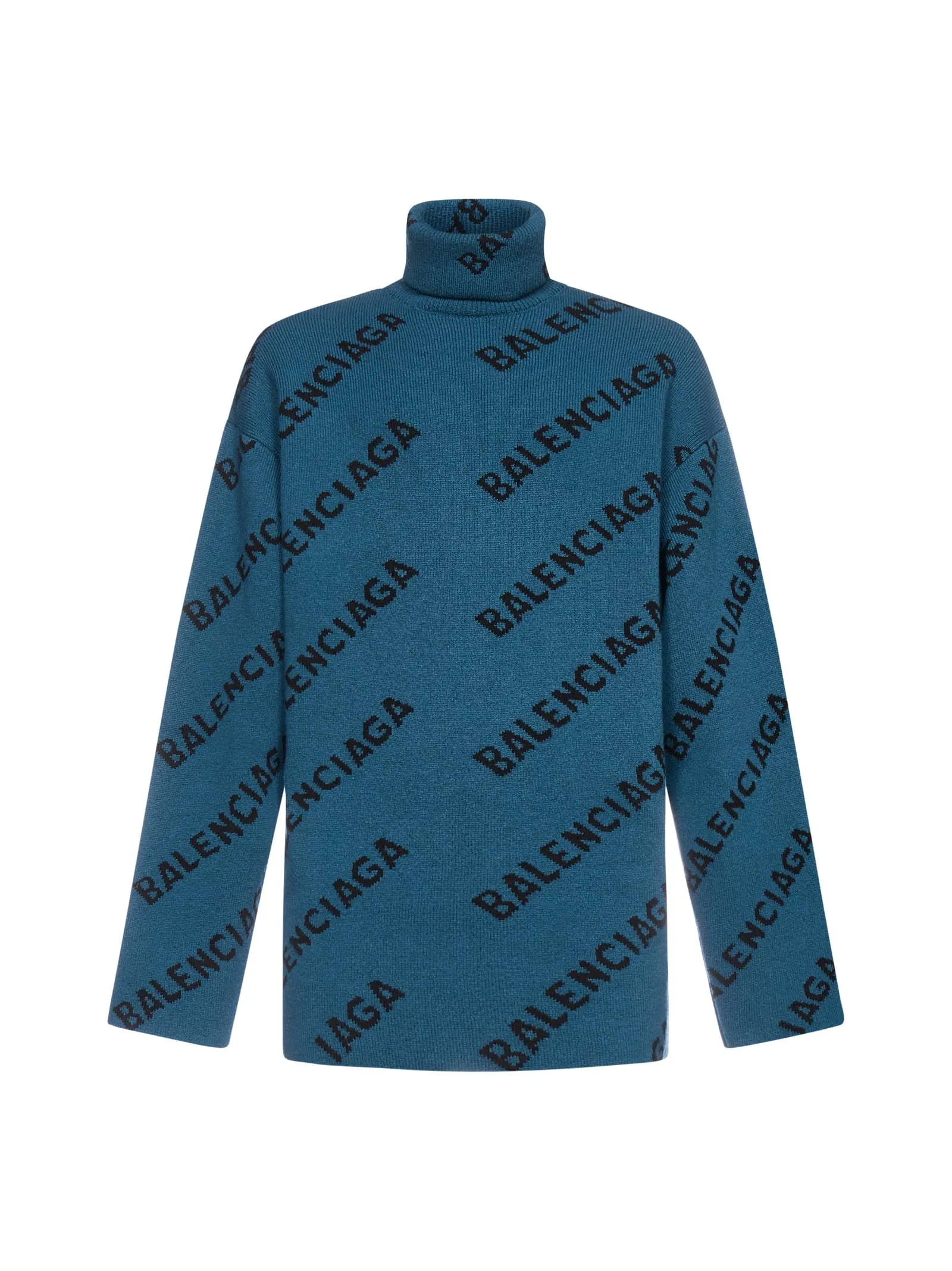 Balenciaga Allover Logo Knitted Jumper