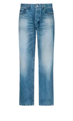 Balenciaga Distressed Straight Leg Jeans
