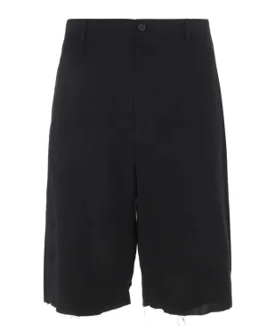Balenciaga Frayed Hem Shorts