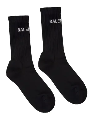 Balenciaga Logo Intarsia Socks