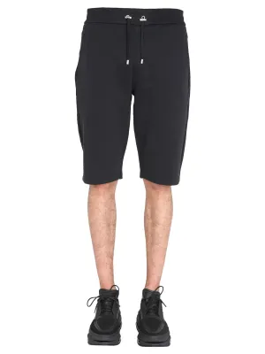 Balmain Drawstring Elastic Waist Track Shorts