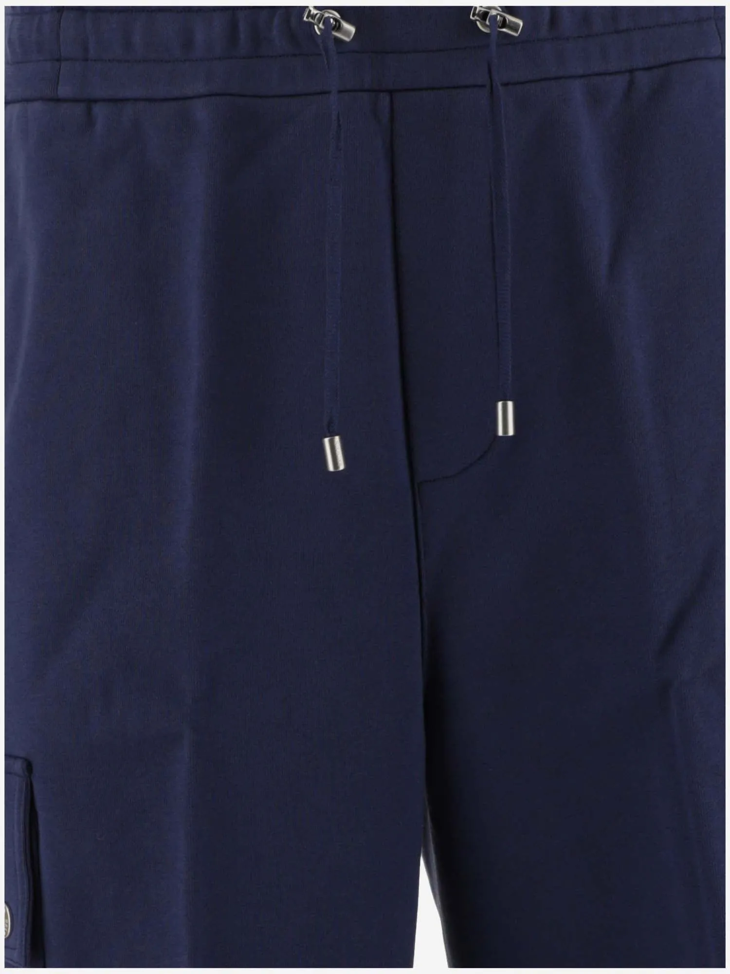 Balmain Logo Patch Drawstring Shorts