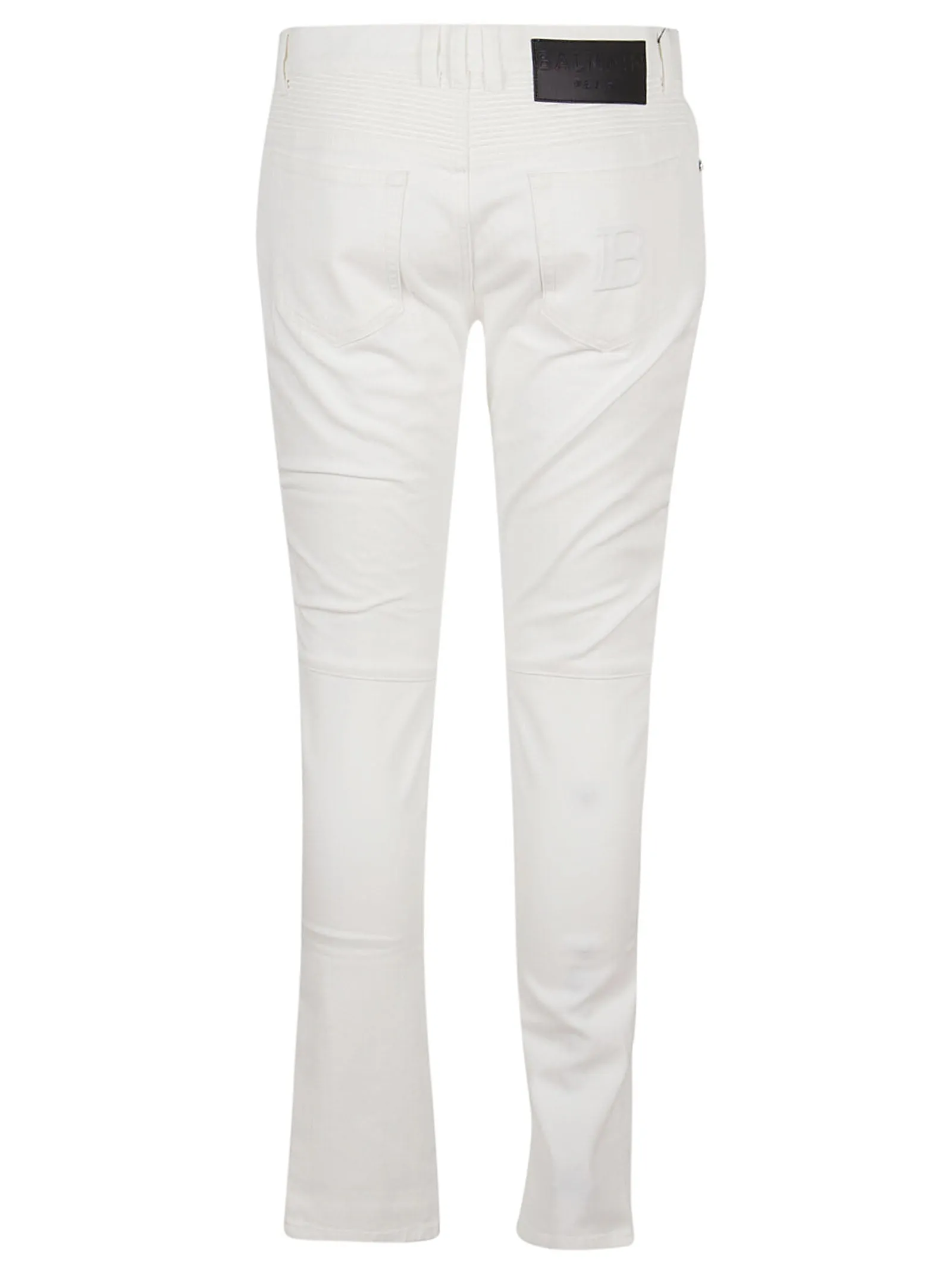 Balmain Logo Patch Low-Rise Skinny Jeans