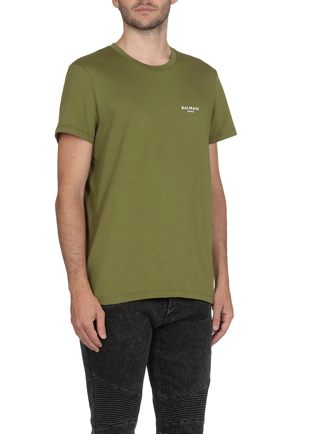 Balmain Logo Printed Crewneck T-Shirt