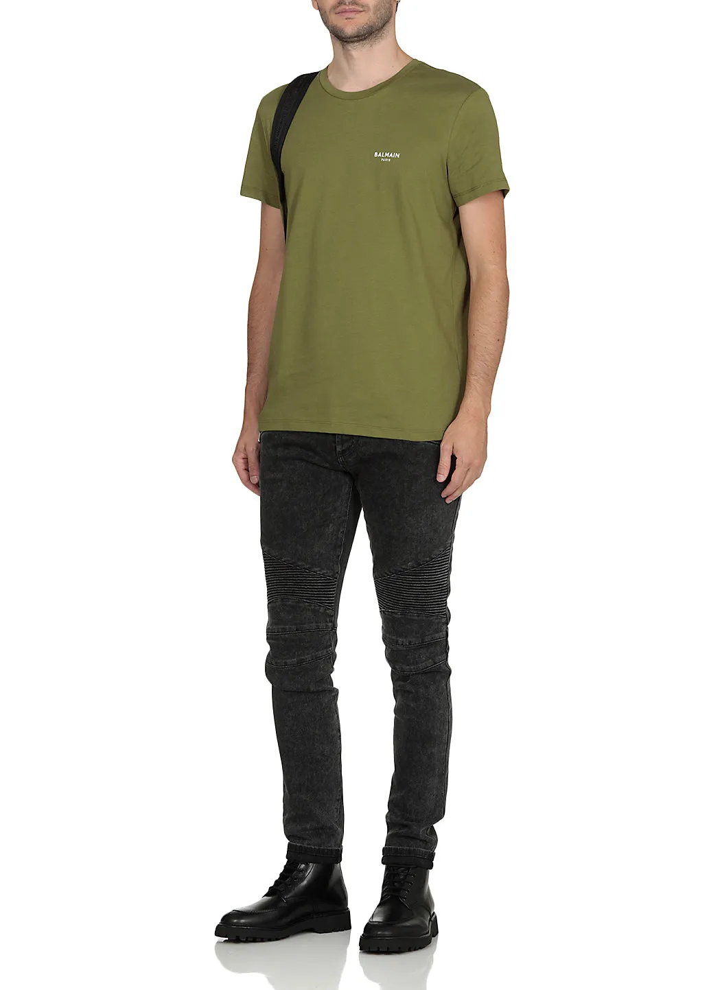 Balmain Logo Printed Crewneck T-Shirt