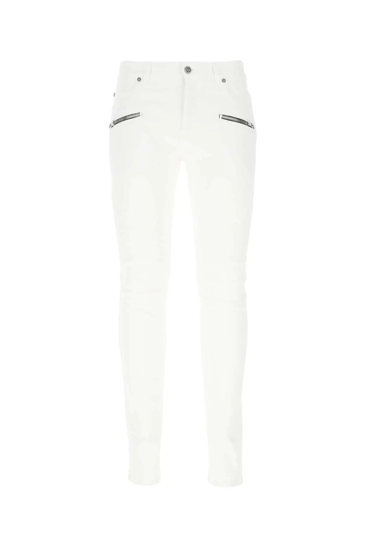 Balmain Panelled Skinny-Fit Jeans