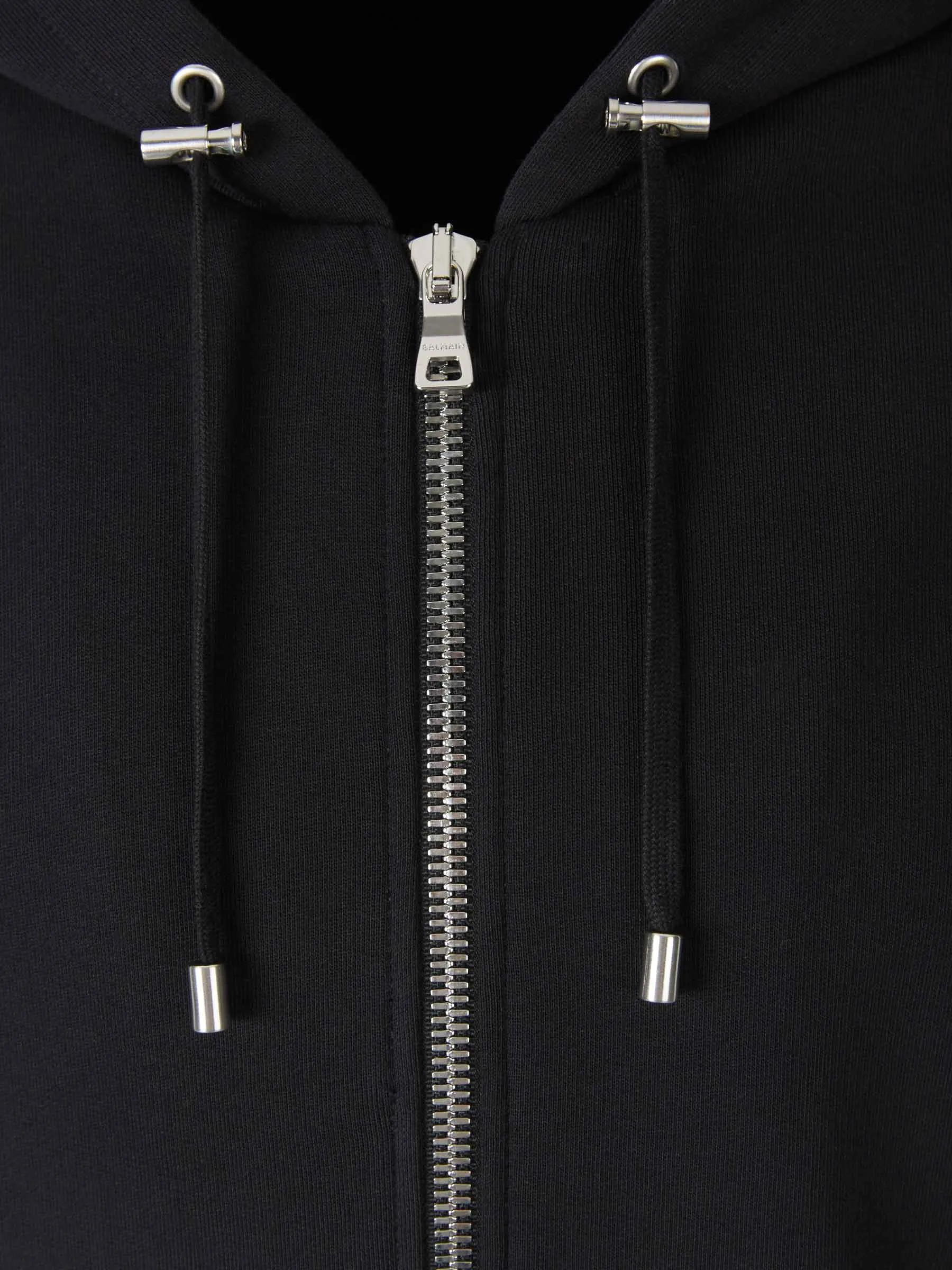 Balmain Zip-Up Hooded Jacket
