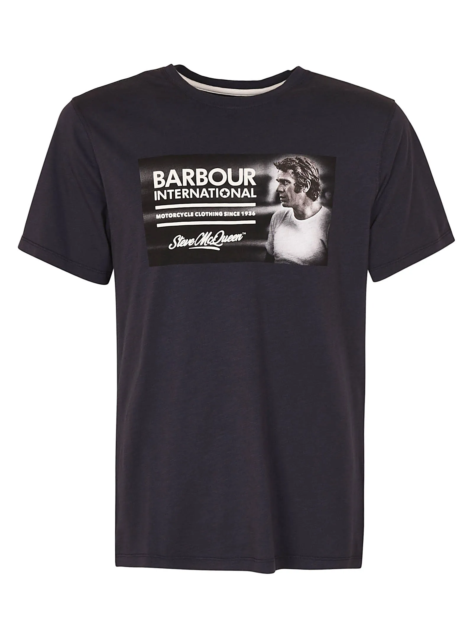 Barbour International Logo Printed Crewneck T-Shirt