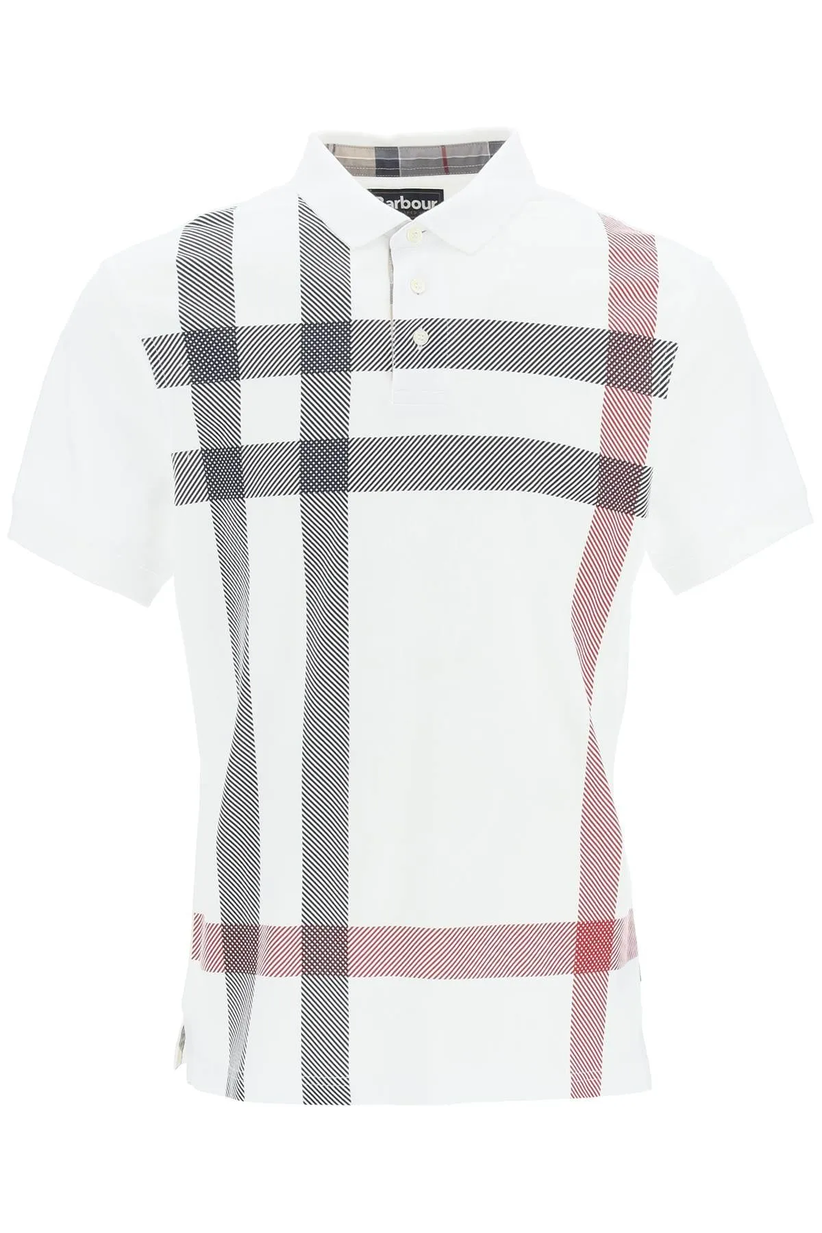 Barbour Large-Check Short-Sleeved Polo Shirt