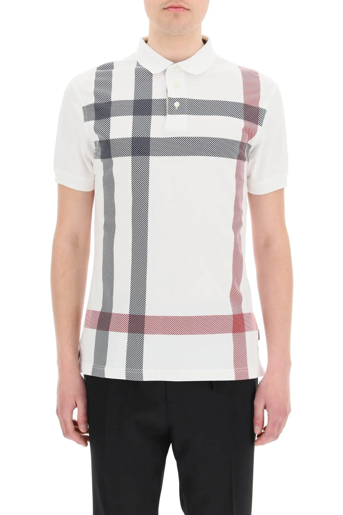 Barbour Large-Check Short-Sleeved Polo Shirt