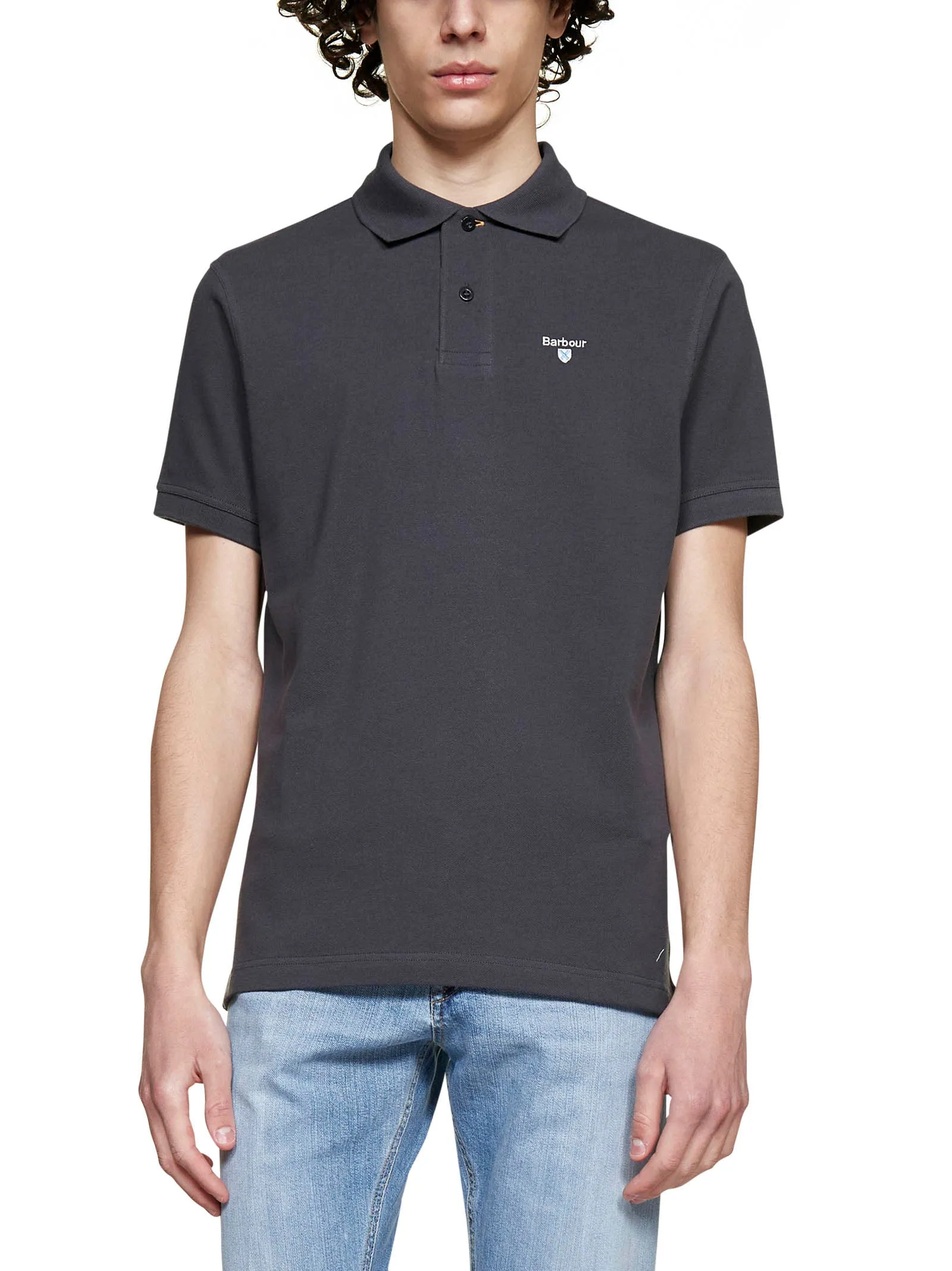 Barbour Logo Printed Short Sleeved Polo Shirt