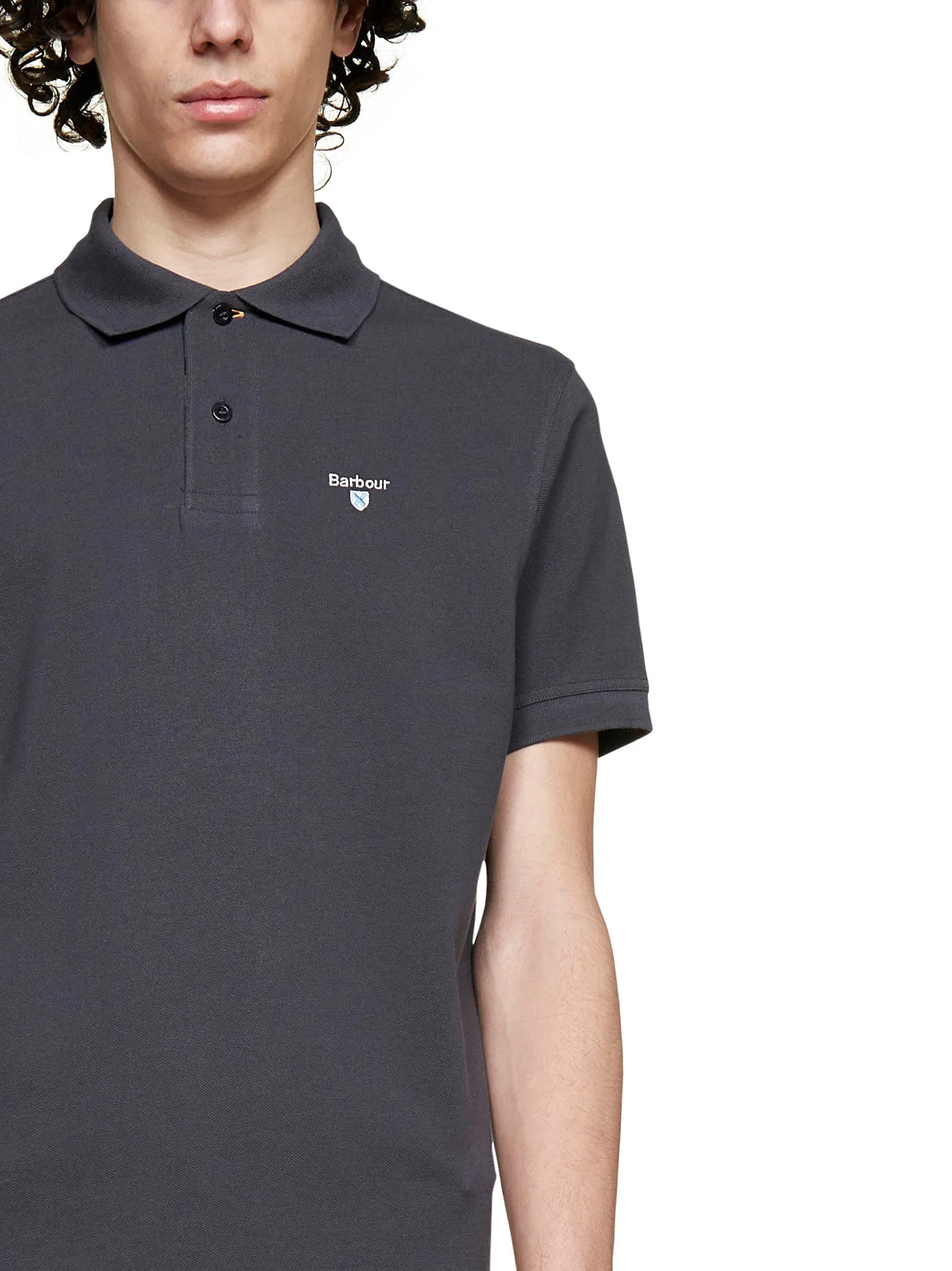Barbour Logo Printed Short Sleeved Polo Shirt