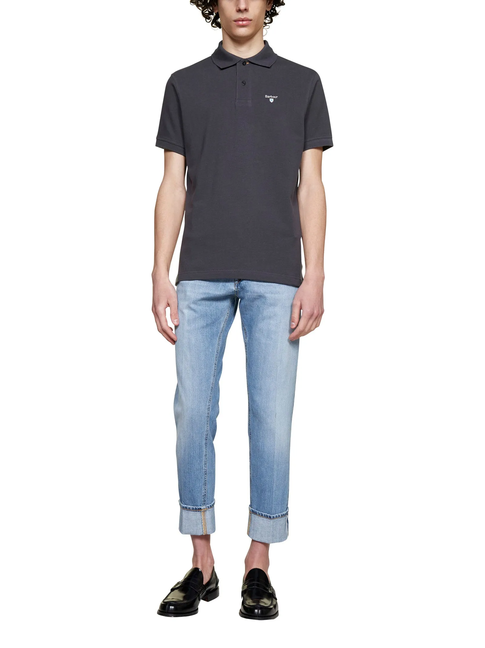 Barbour Logo Printed Short Sleeved Polo Shirt