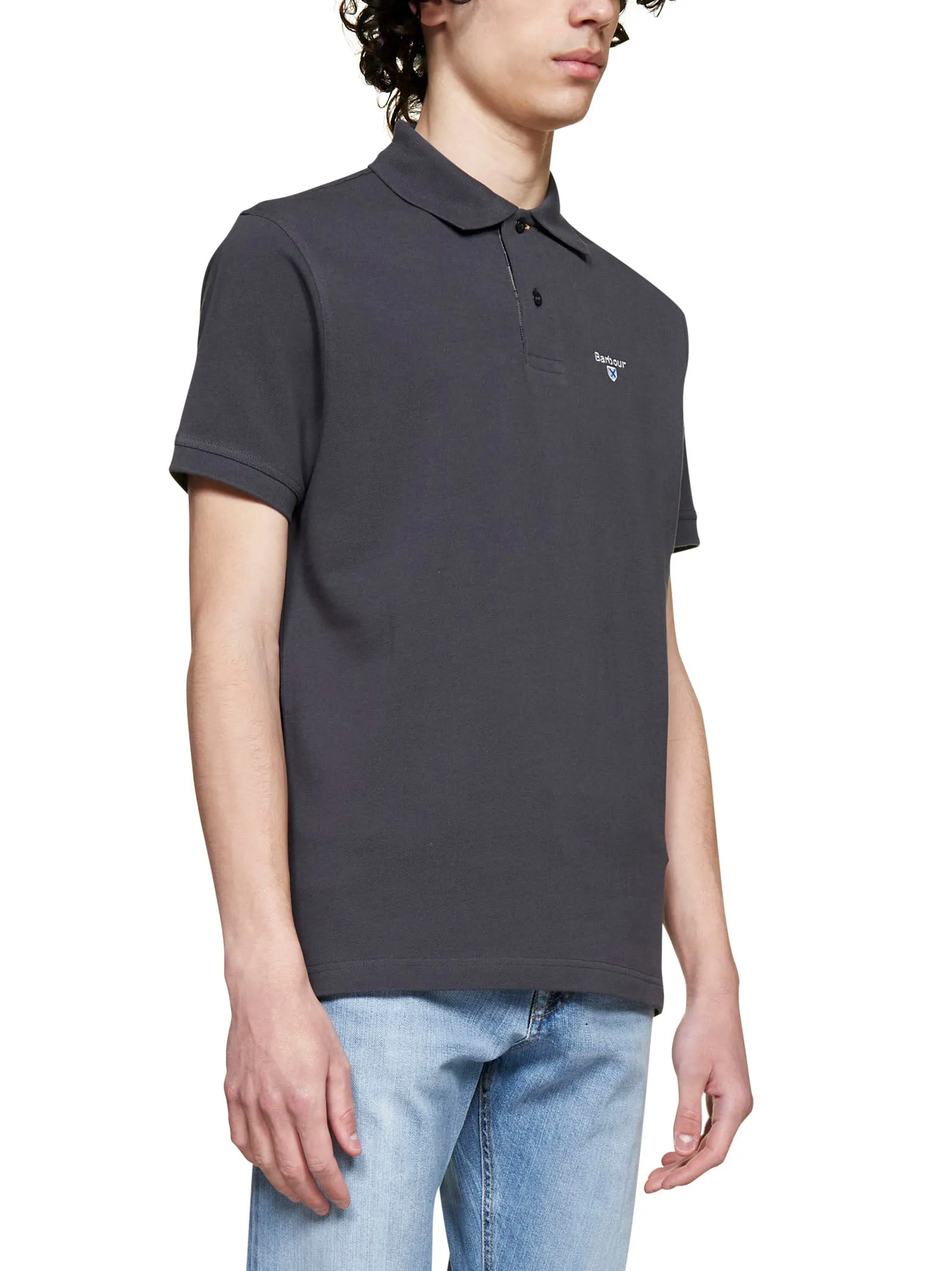 Barbour Logo Printed Short Sleeved Polo Shirt