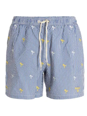Barbour Striped Drawstring Swim Shorts