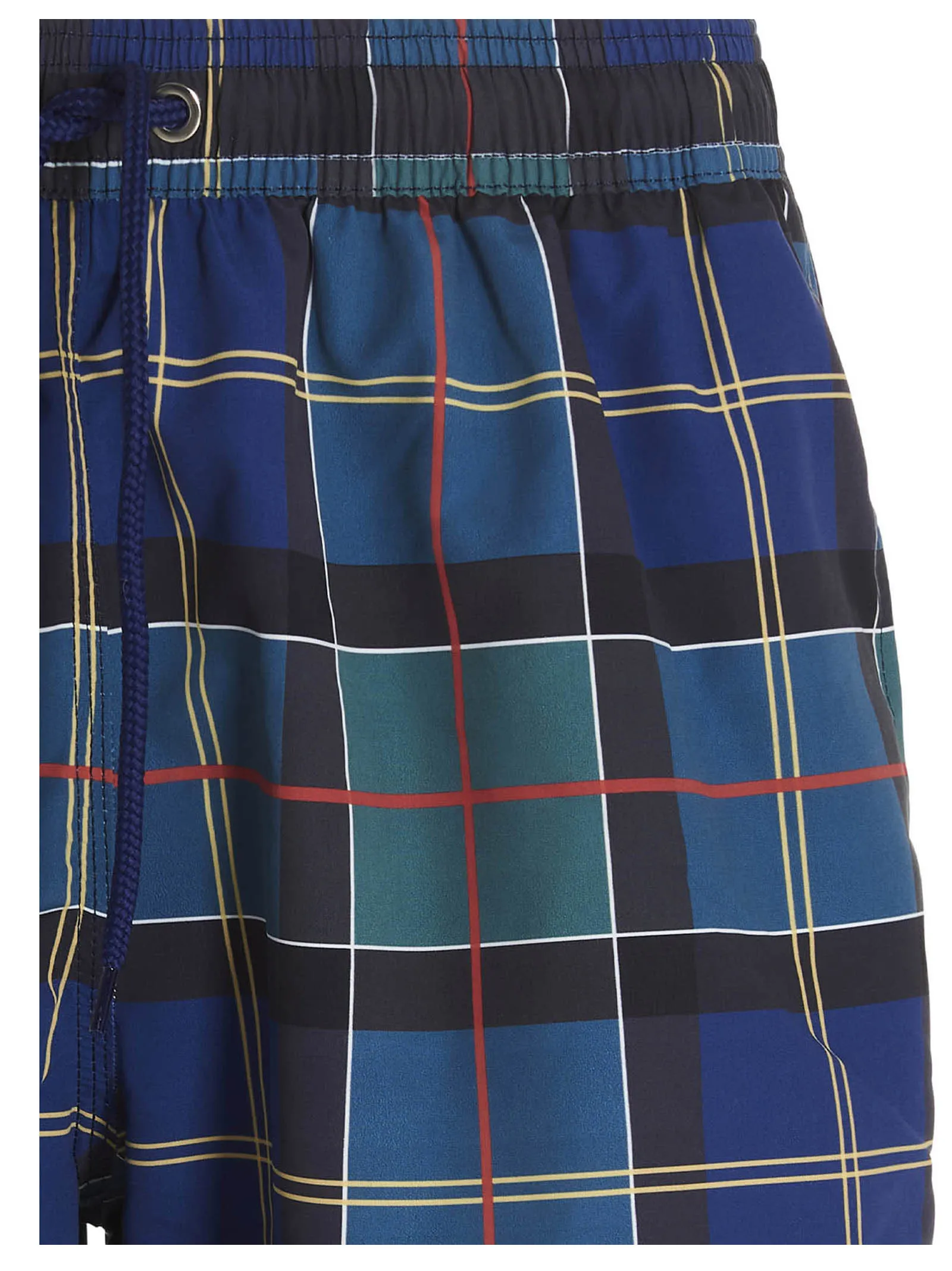 Barbour Tartan Drawstring Swim Shorts