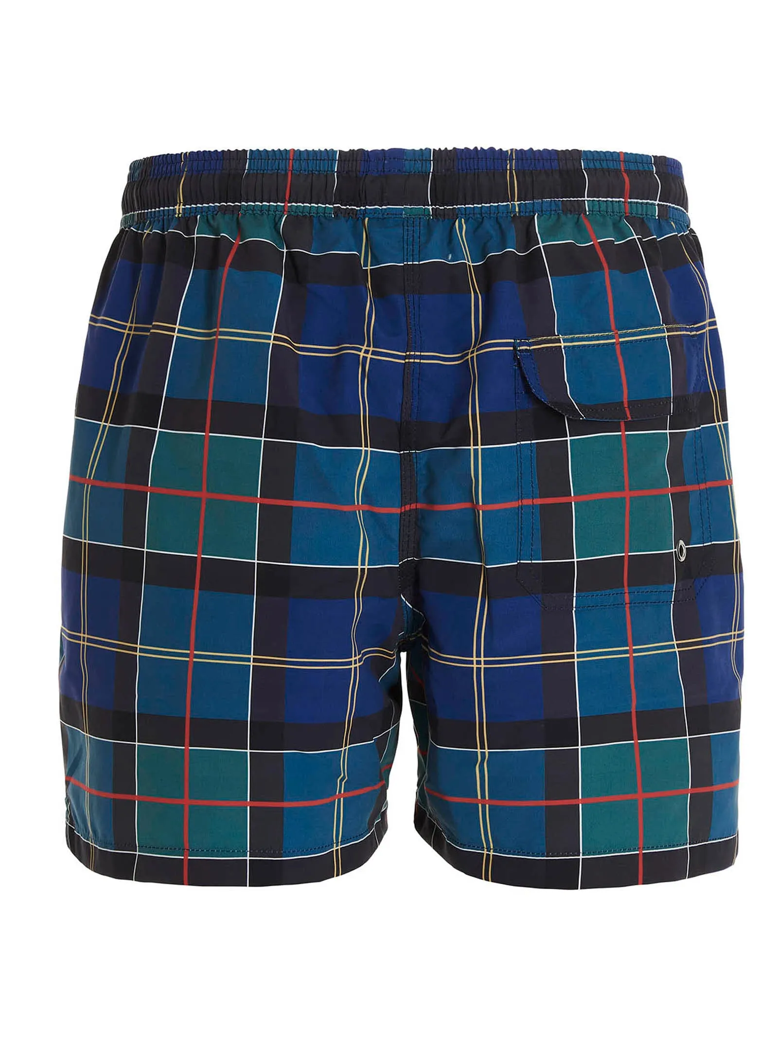 Barbour Tartan Drawstring Swim Shorts