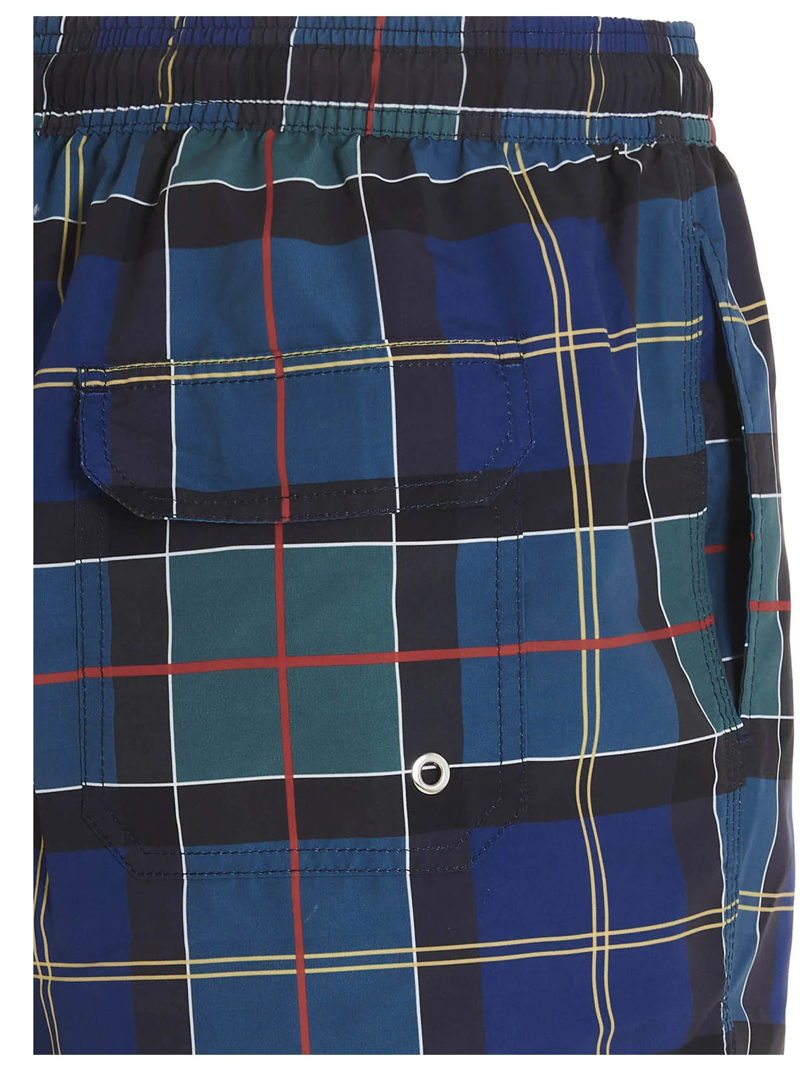 Barbour Tartan Drawstring Swim Shorts
