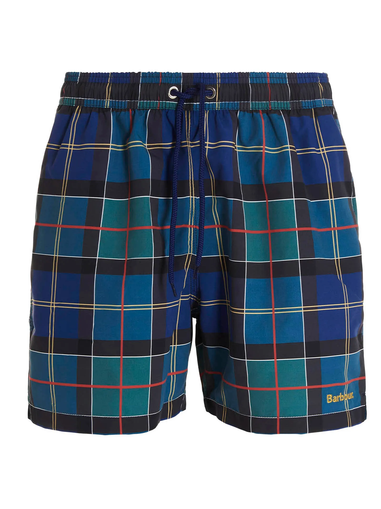 Barbour Tartan Drawstring Swim Shorts