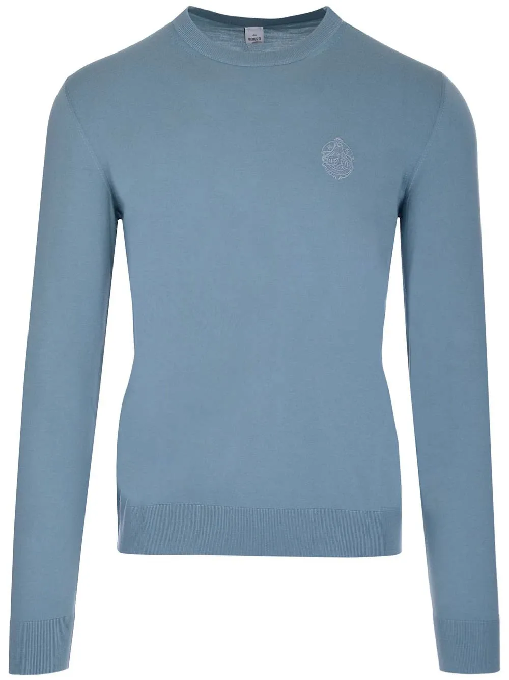 Berluti Logo Embroidered Crewneck Sweater