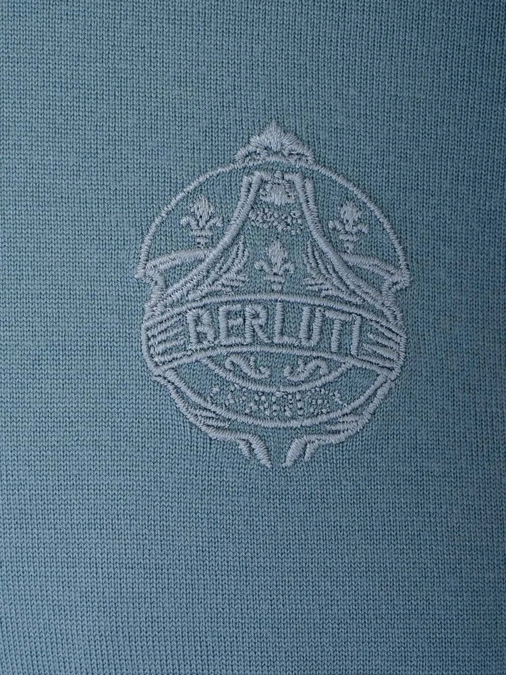 Berluti Logo Embroidered Crewneck Sweater