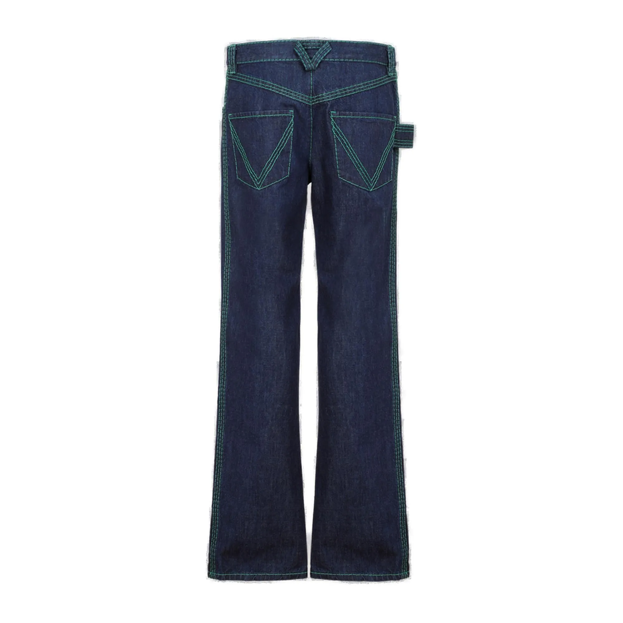 Bottega Veneta Strap Detailed Flared Jeans
